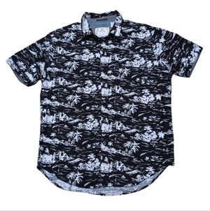 MBX Premium Goods Tropical Collection Men's Short Sleeve Button Down Sz Large